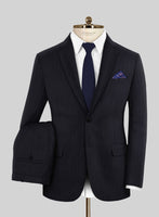 Scabal Pegico Stripe Blue Wool Suit - StudioSuits