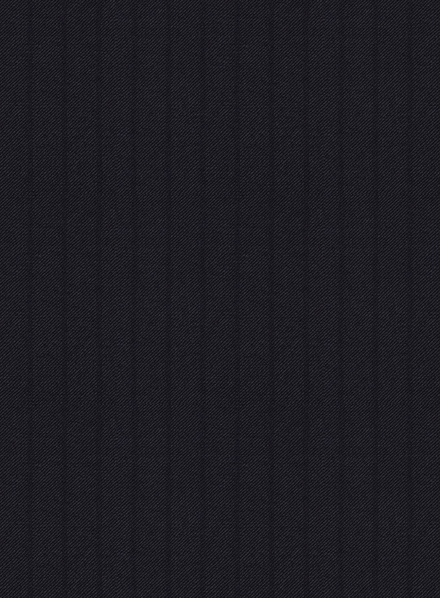 Scabal Pegico Stripe Blue Wool Suit - StudioSuits