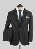 Scabal Perddi Black Wool Suit - StudioSuits