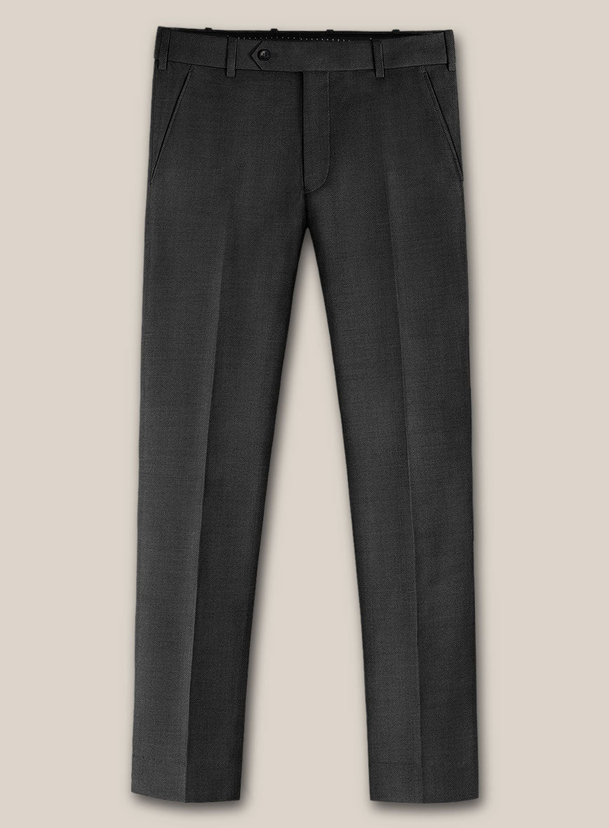Scabal Perddi Black Wool Suit - StudioSuits
