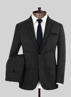 Scabal Piche Charcoal Wool Suit - StudioSuits