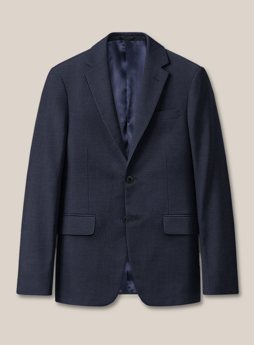 Scabal Ploci Blue Wool Jacket - StudioSuits