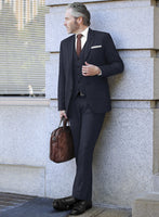 Scabal Ploci Blue Wool Suit - StudioSuits