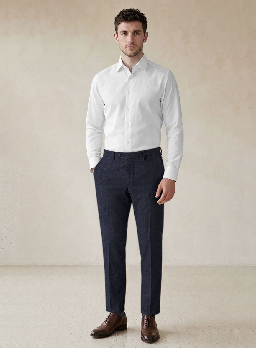 Scabal Ploci Blue Wool Suit - StudioSuits