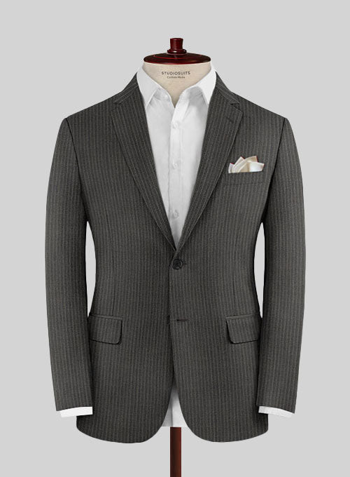 Scabal Prollo Gray Wool Jacket - StudioSuits