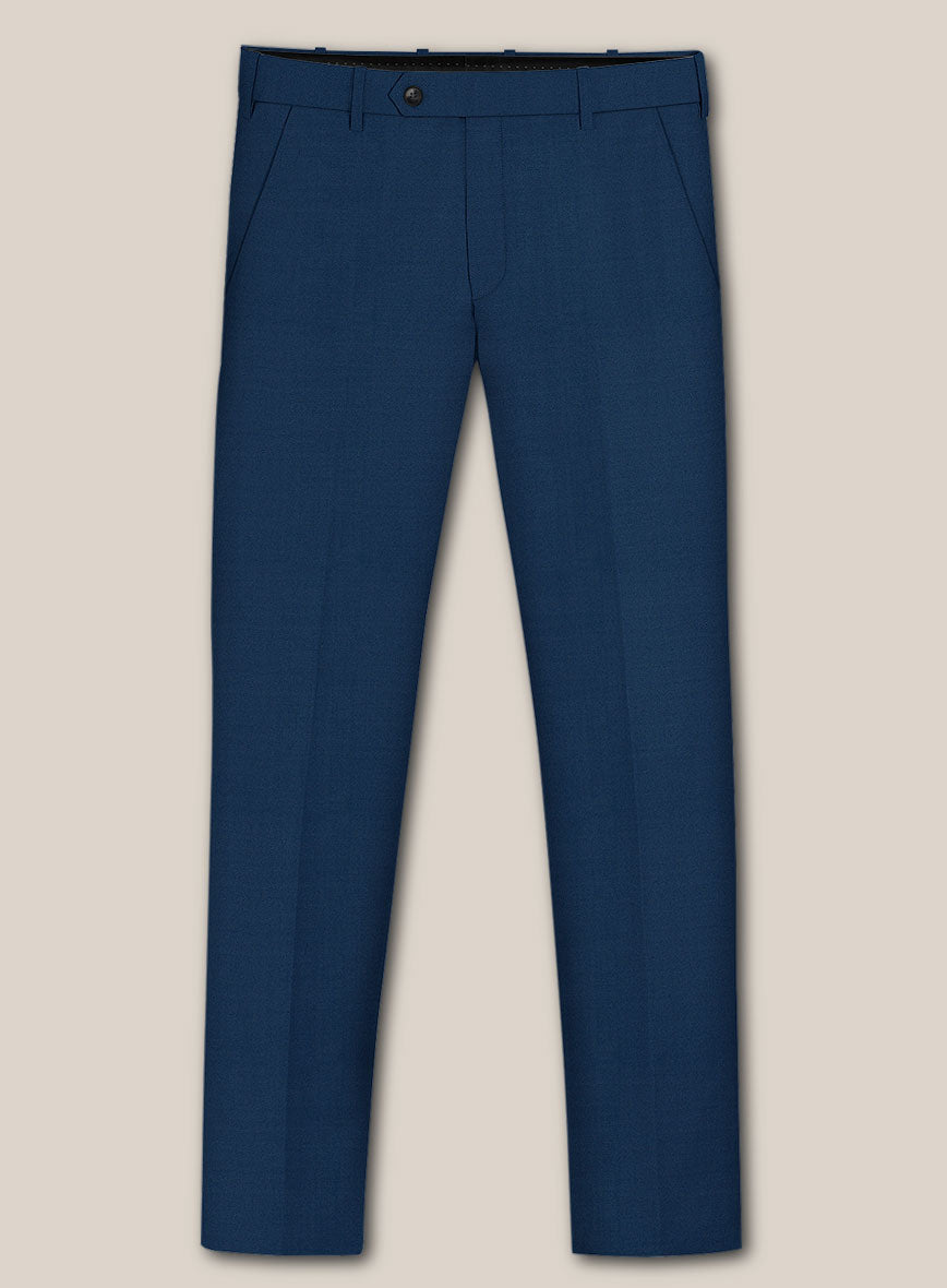 Scabal Prussian Blue Wool Suit - StudioSuits