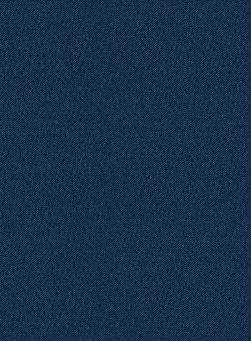 Scabal Prussian Blue Wool Suit - StudioSuits