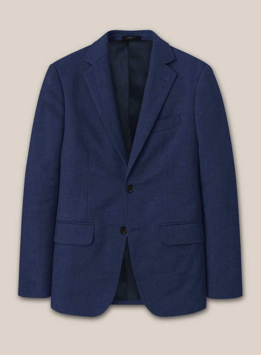 Scabal Regal Blue Wool Suit - StudioSuits