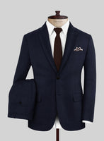 Scabal Rejo Stripe Blue Wool Suit - StudioSuits