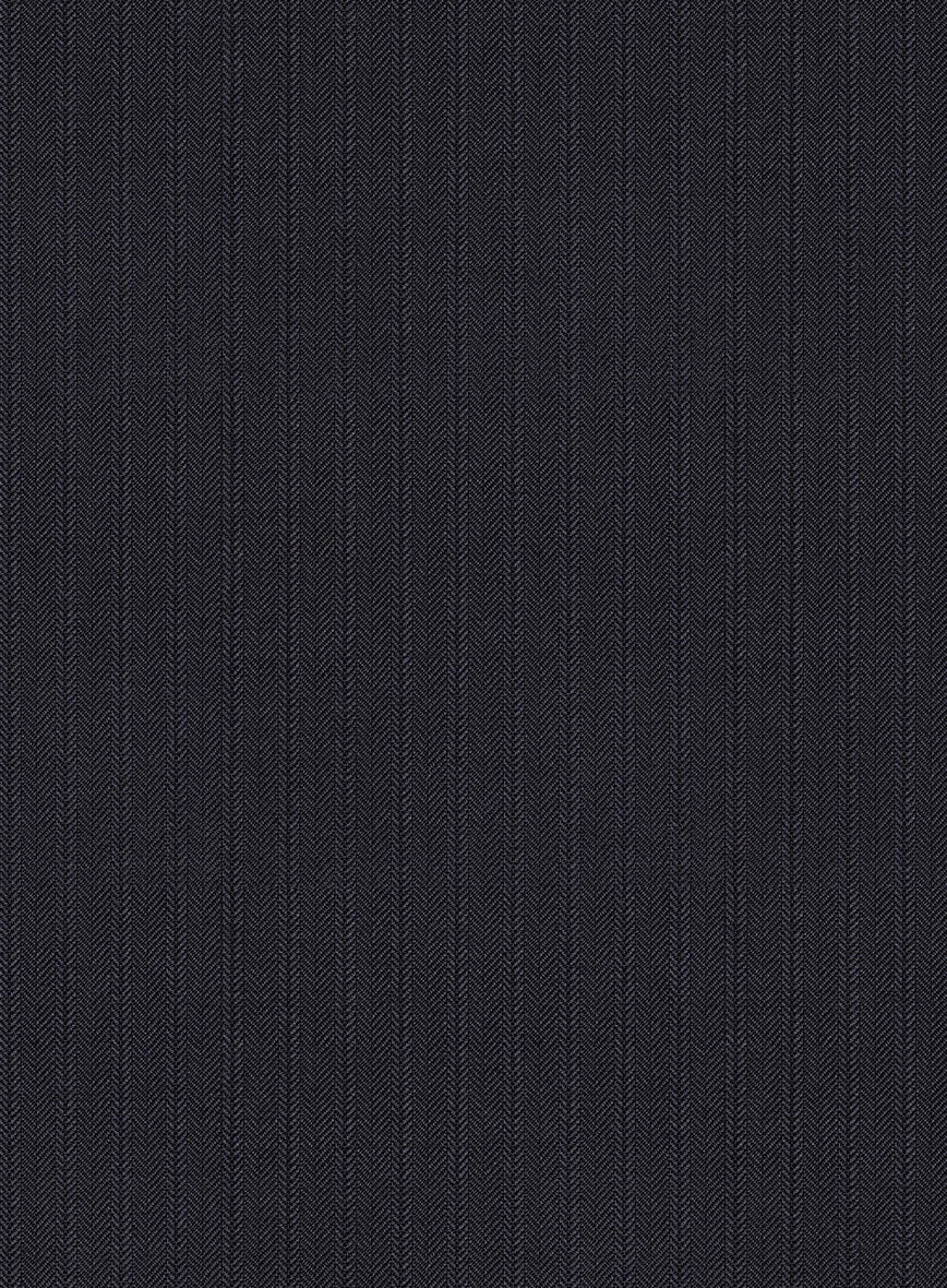 Scabal Rioli Stripe Blue Wool Pants - StudioSuits