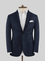 Scabal Rodol Houndstooth Blue Wool Suit - StudioSuits