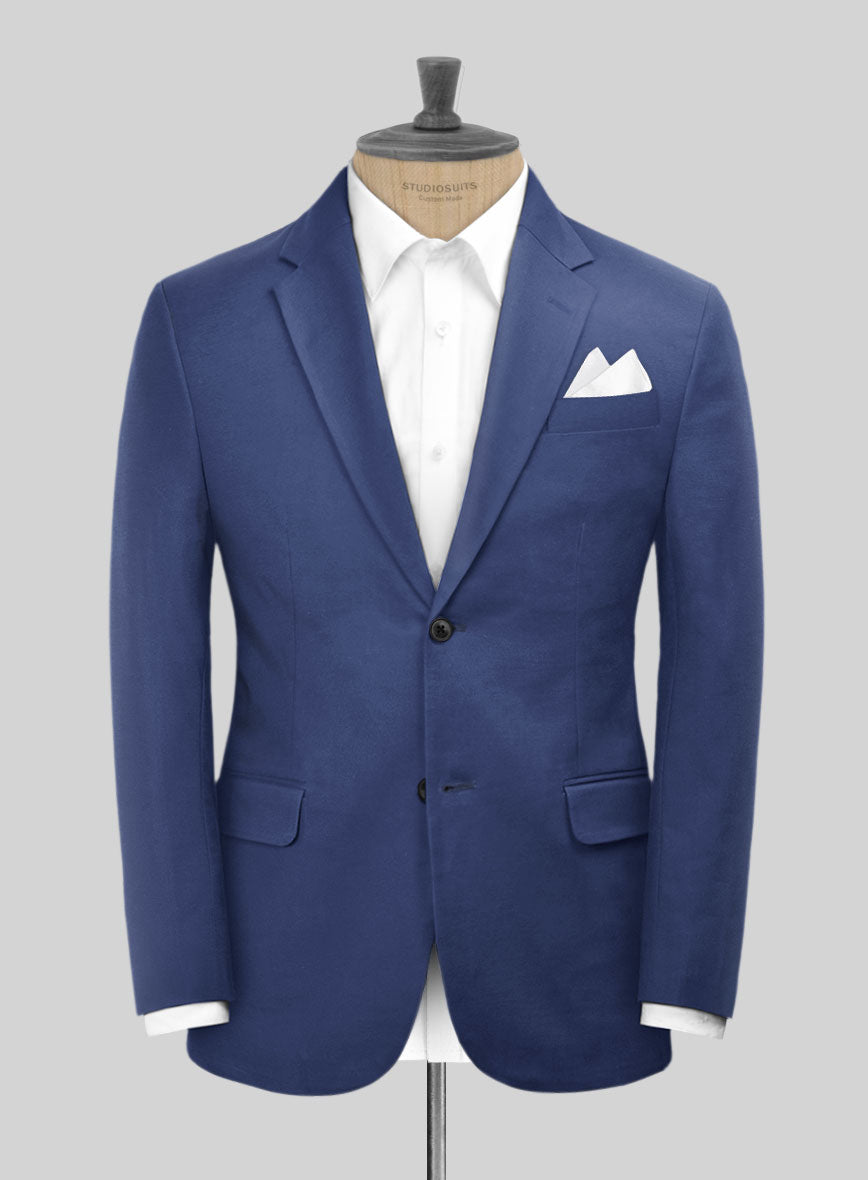 Scabal Royal Blue Cashmere Cotton Suit – StudioSuits