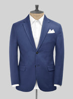 Scabal Royal Blue Cashmere Cotton Suit - StudioSuits