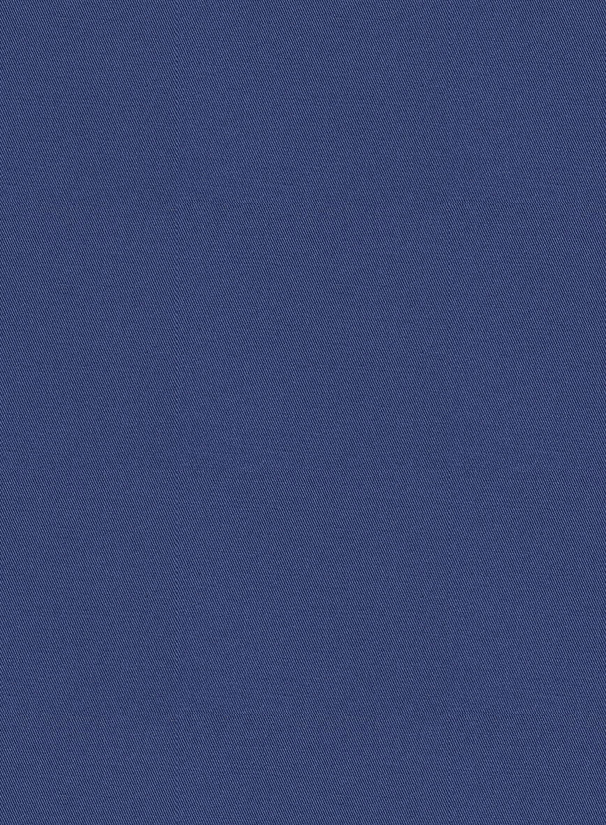 Scabal Royal Blue Cashmere Cotton Suit - StudioSuits