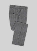 Scabal Sabo Checks Gray Wool Pants - StudioSuits