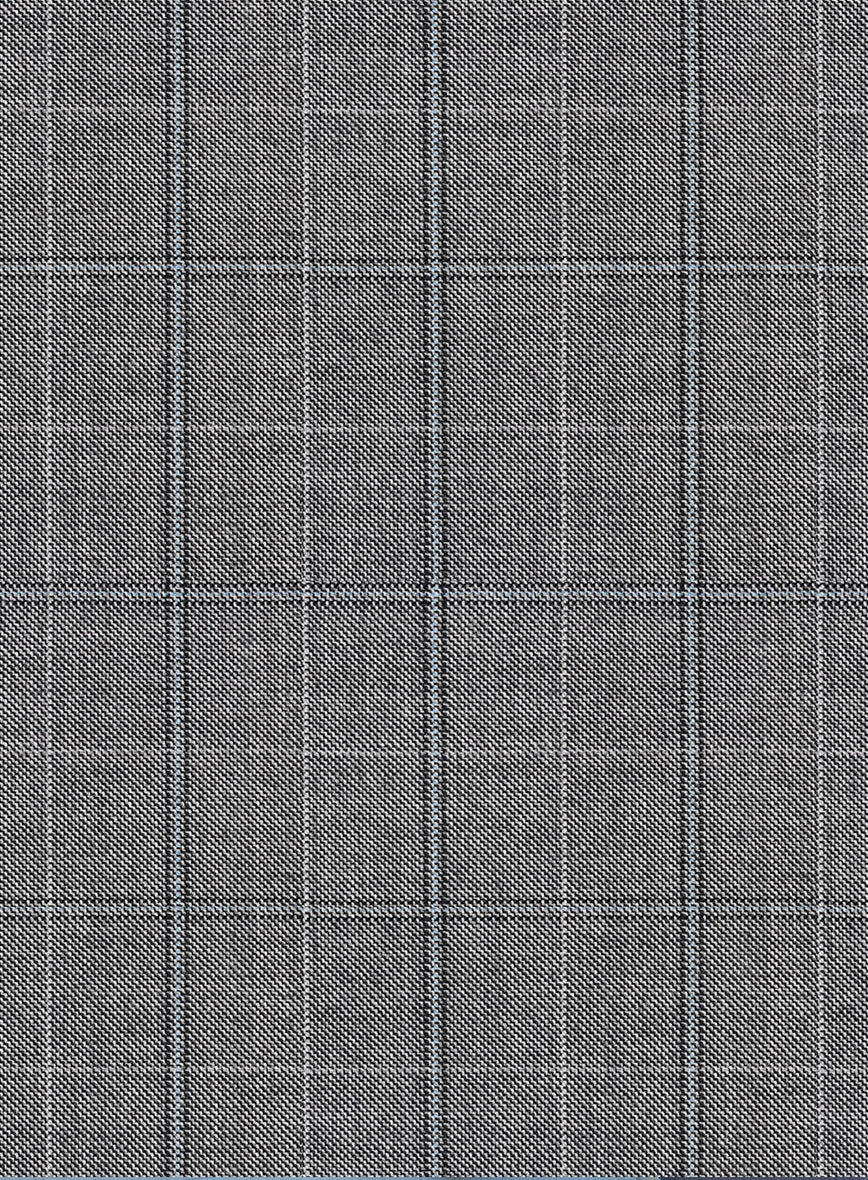 Scabal Sabo Checks Gray Wool Suit - StudioSuits