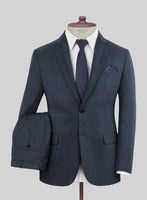 Scabal Sanco Checks Blue Wool Suit - StudioSuits