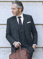 Scabal Sanco Checks Blue Wool Suit - StudioSuits