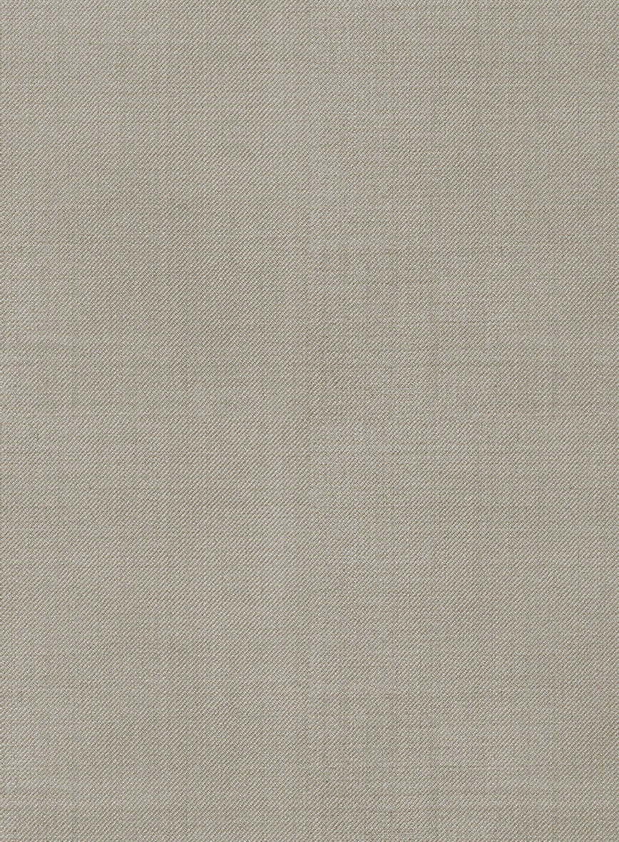 Scabal Sandune Beige Wool Pants - StudioSuits
