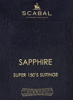 Scabal Sapphire Beaded Stripe Blue Wool Suit - StudioSuits