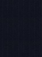 Scabal Sapphire Beaded Stripe Blue Wool Jacket - StudioSuits