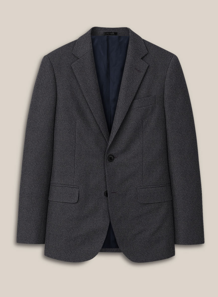 Scabal Sapphire Celmar Gray Wool Jacket - StudioSuits