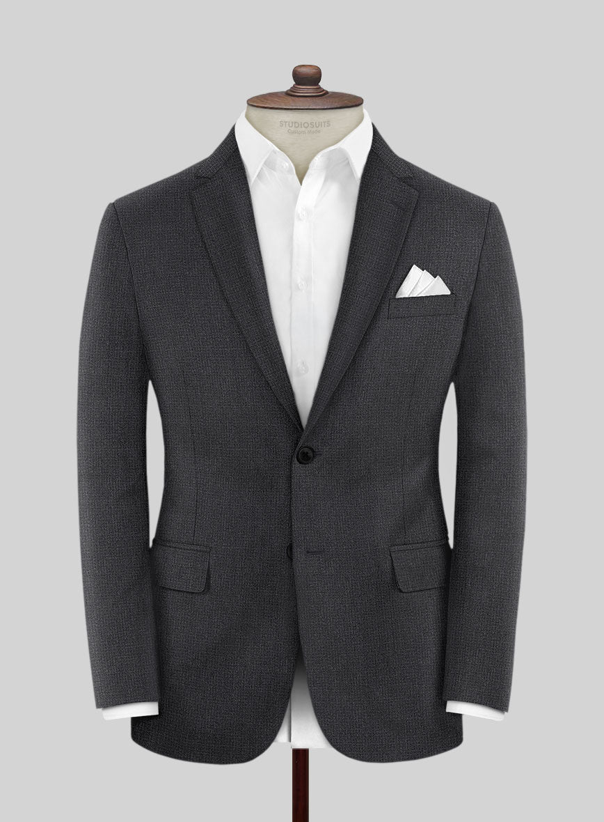 Scabal Sapphire Celmar Gray Wool Jacket - StudioSuits