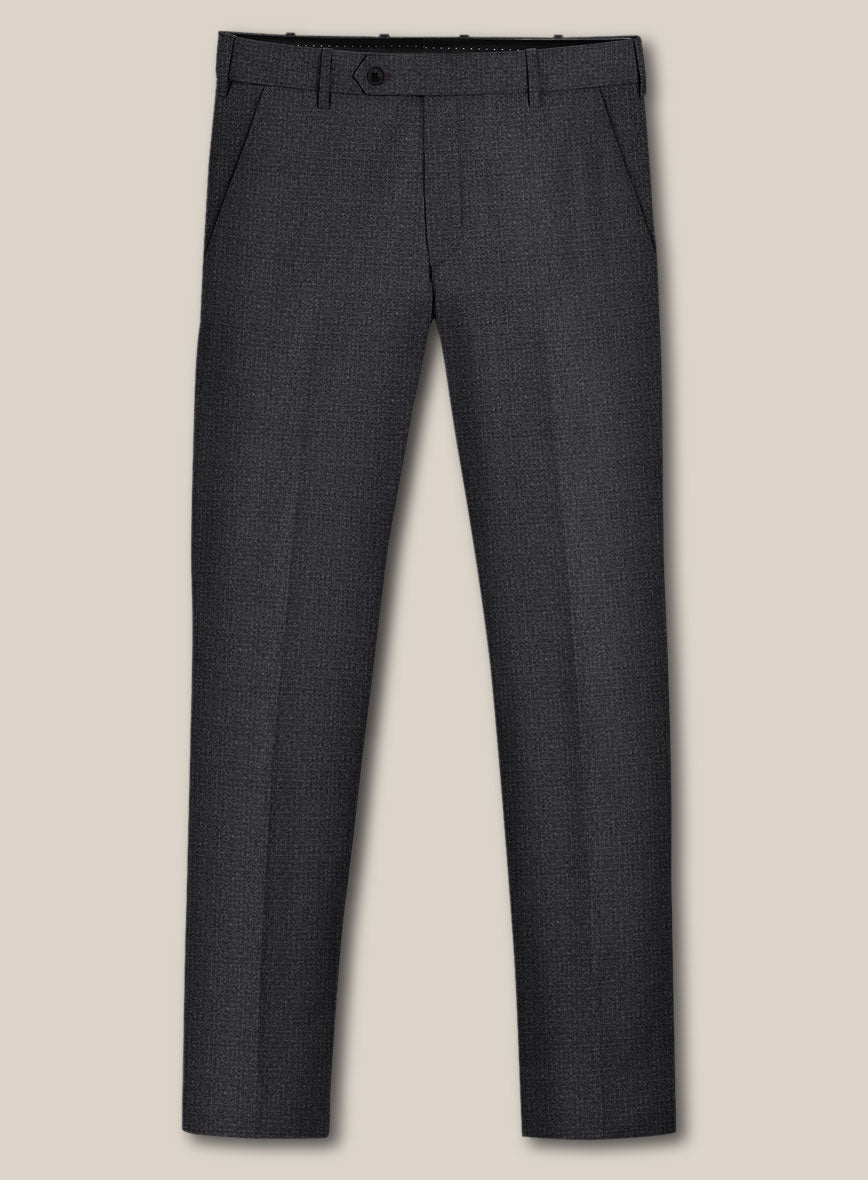 Scabal Sapphire Celmar Gray Wool Pants - StudioSuits