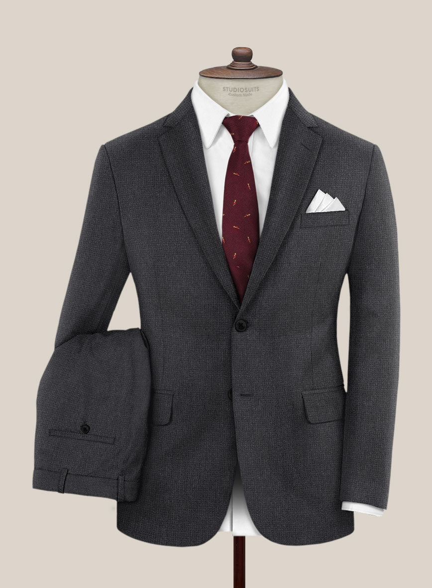 Scabal Sapphire Celmar Gray Wool Suit - StudioSuits