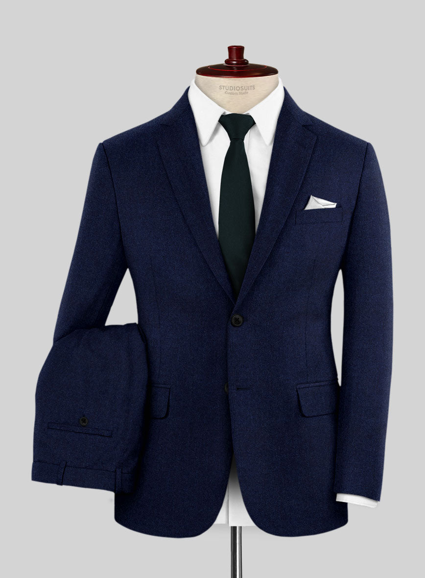 Scabal Sapphire Cobalt Blue Wool Suit - StudioSuits