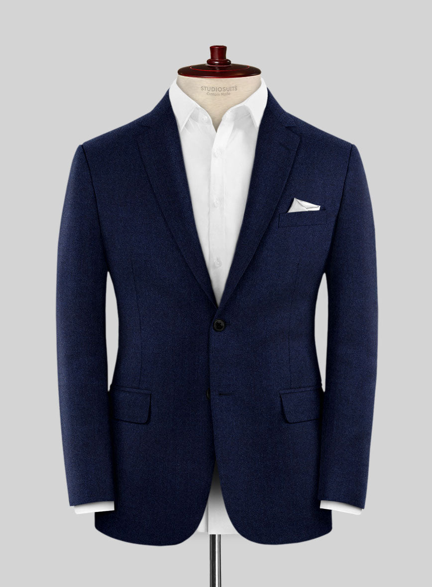 Scabal Sapphire Cobalt Blue Wool Suit - StudioSuits