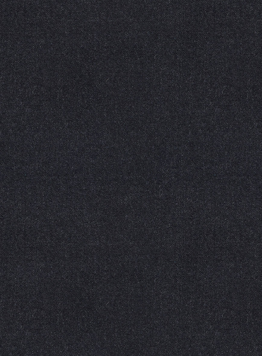 Scabal Sapphire Dark Gray Wool Jacket - StudioSuits