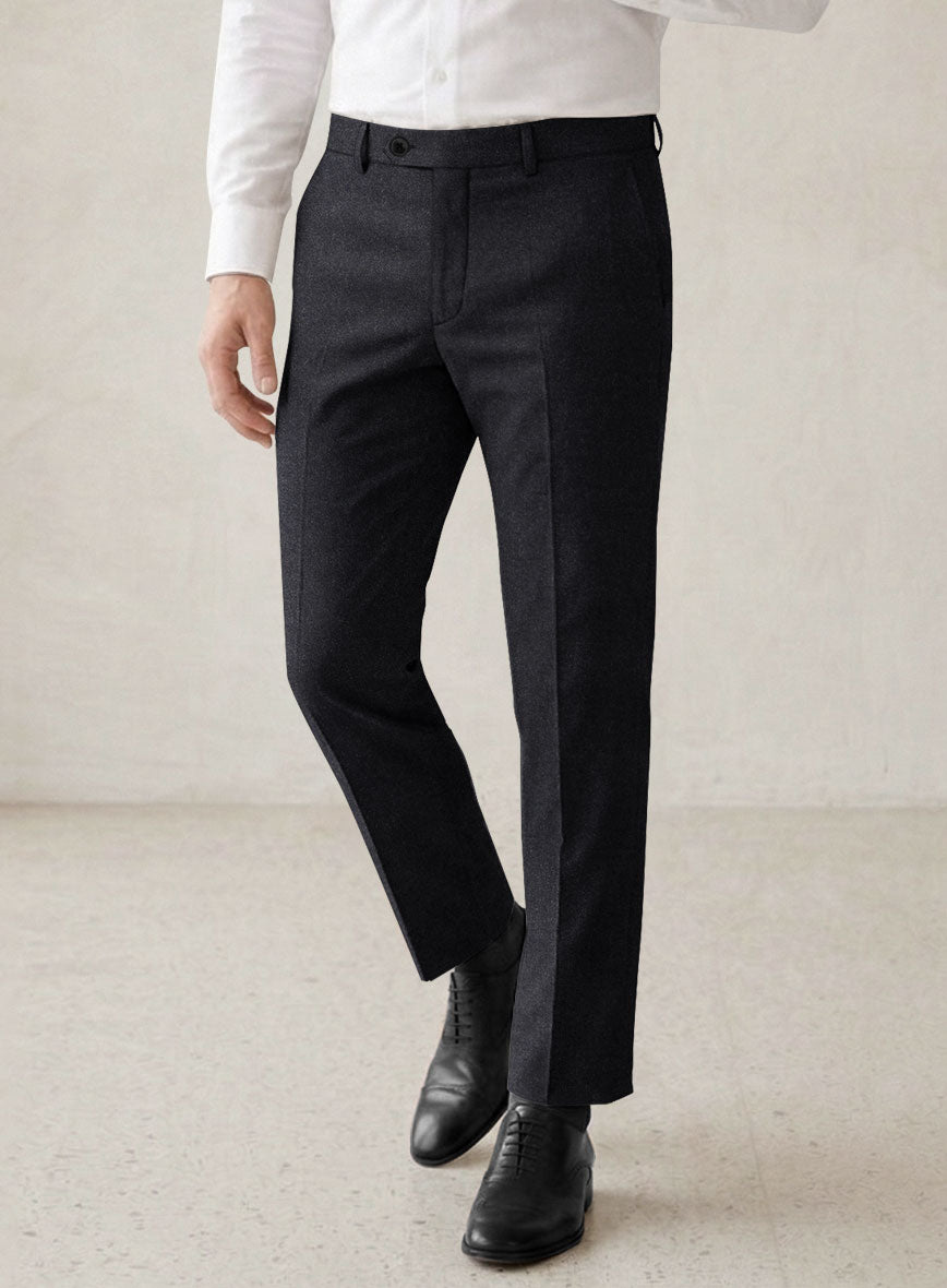 Scabal Sapphire Dark Gray Wool Suit - StudioSuits