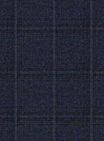 Scabal Sapphire Glen Blue Wool Jacket - StudioSuits