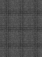Scabal Sapphire Glen Gray Wool Jacket - StudioSuits