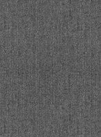 Scabal Sapphire Herringbone Gray Wool Jacket - StudioSuits