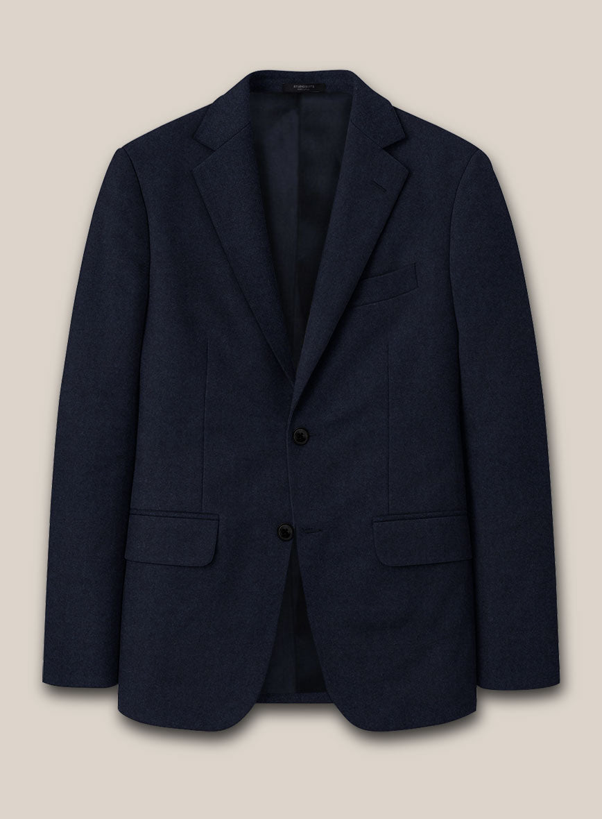 Scabal Sapphire Navy Blue Wool Suit - StudioSuits