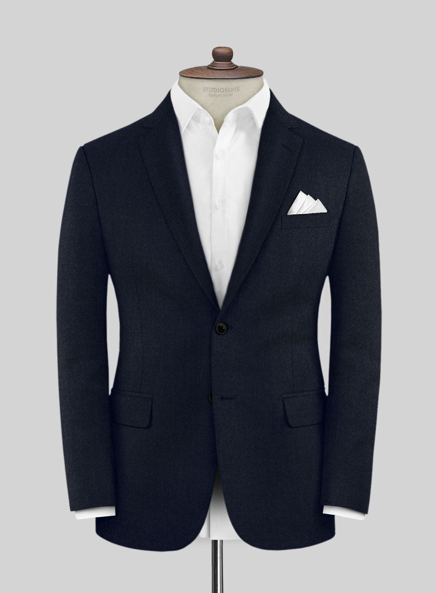 Scabal Sapphire Navy Blue Wool Suit - StudioSuits