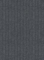 Scabal Sapphire Pinstripe Gray Wool Jacket - StudioSuits