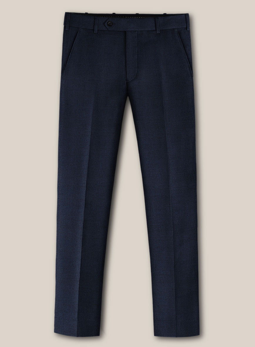 Scabal Sapphire Royal Blue Wool Pants - StudioSuits