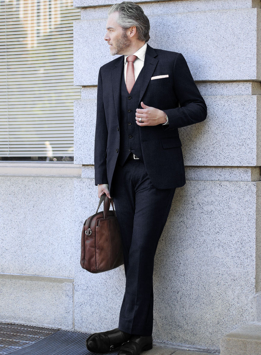 Scabal Sapphire Royal Blue Wool Suit - StudioSuits