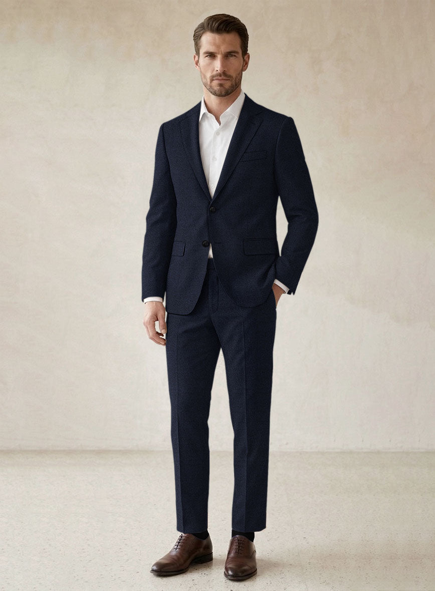 Scabal Sapphire Royal Blue Wool Suit - StudioSuits