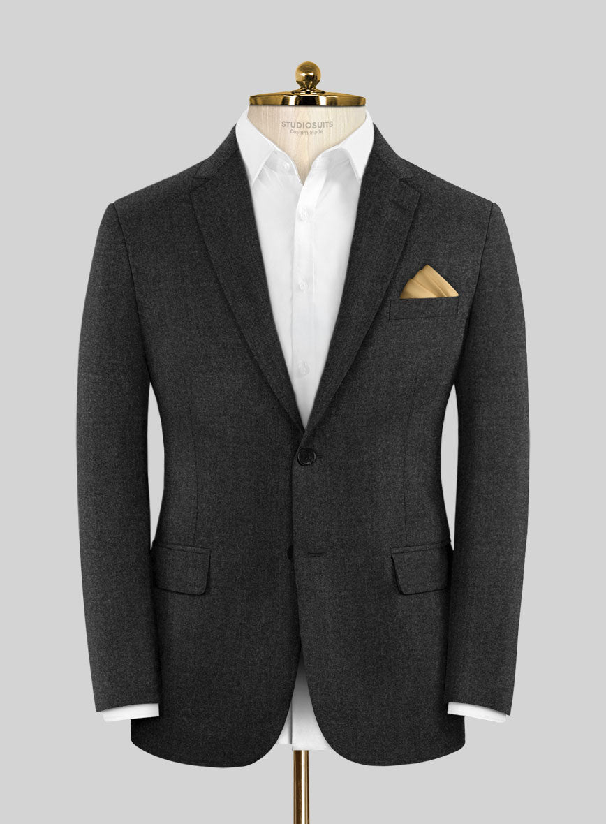 Scabal Sapphire Xelo Gray Wool Jacket - StudioSuits
