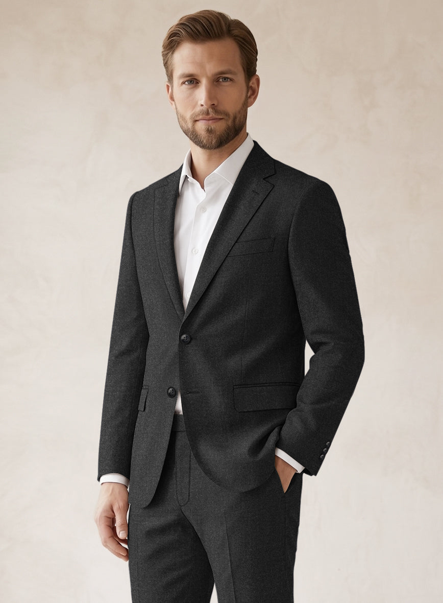 Scabal Sapphire Xelo Gray Wool Jacket - StudioSuits
