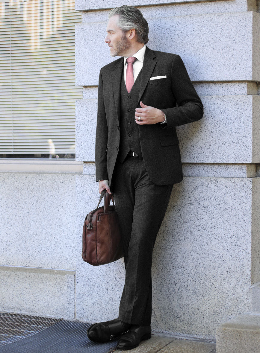 Scabal Sapphire Xelo Gray Wool Suit - StudioSuits