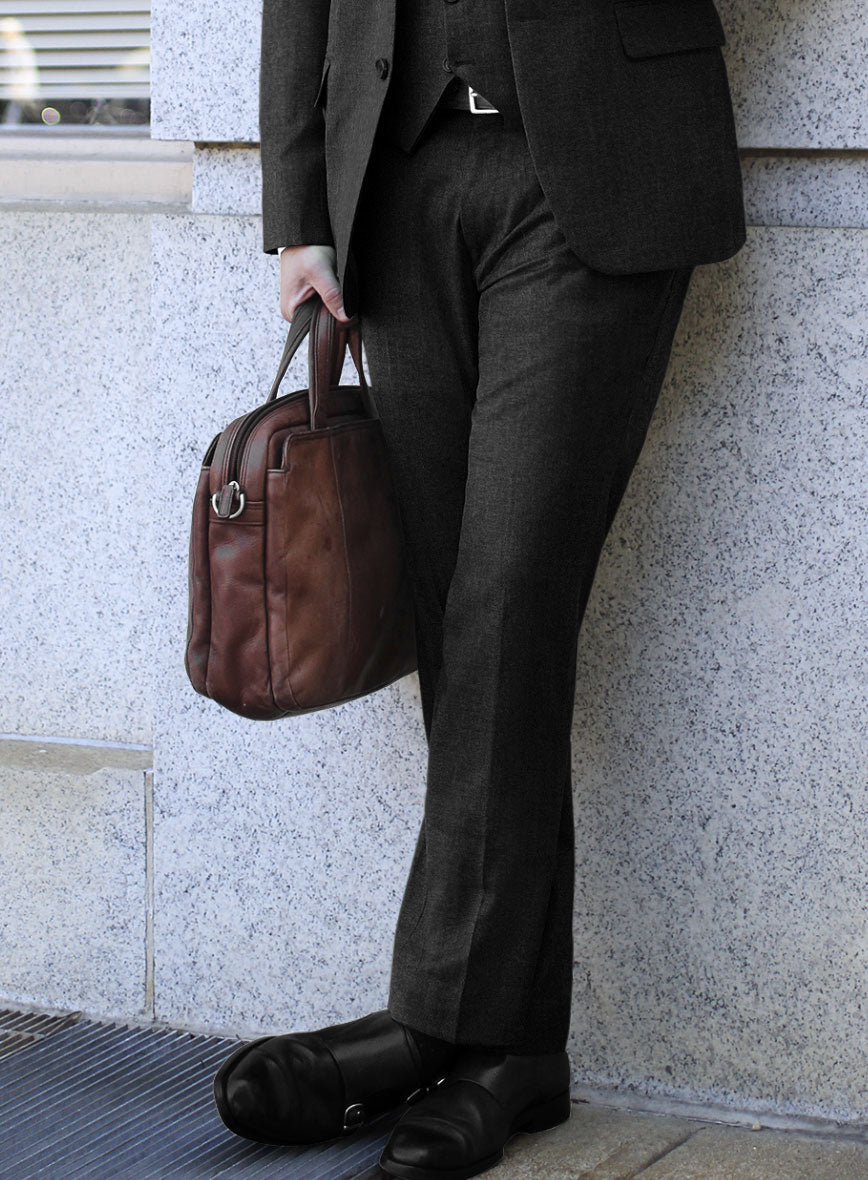 Scabal Sapphire Xelo Gray Wool Suit - StudioSuits