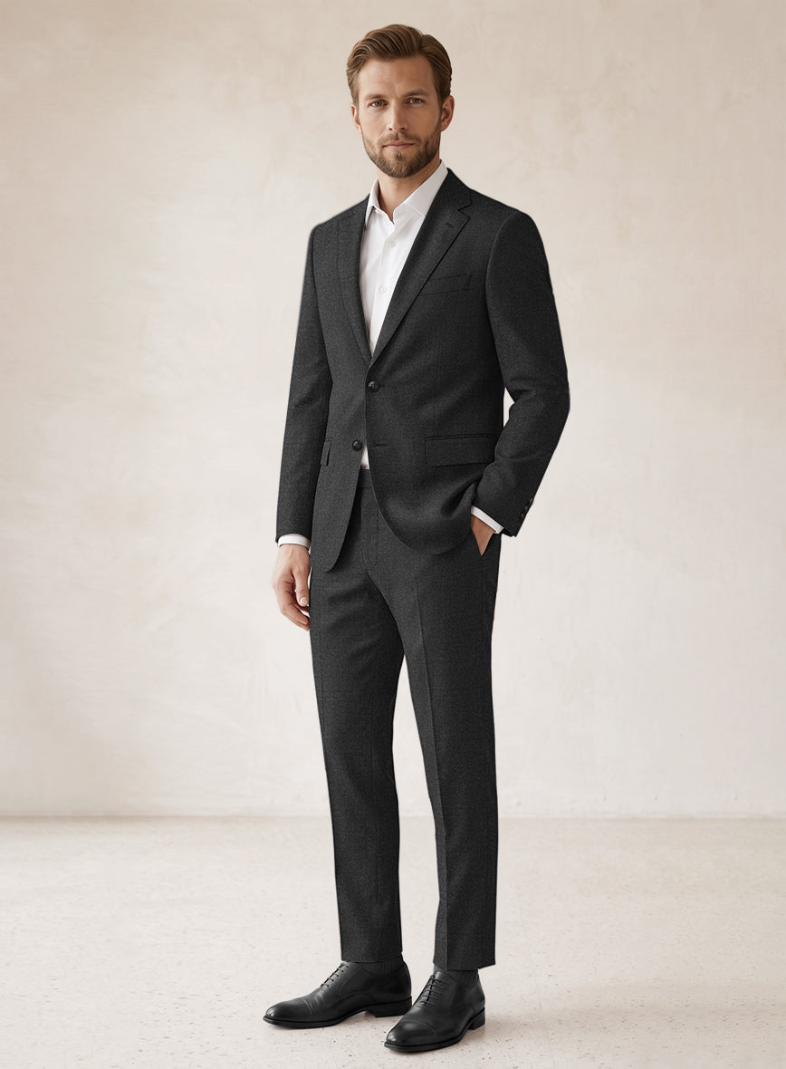 Scabal Sapphire Xelo Gray Wool Suit - StudioSuits