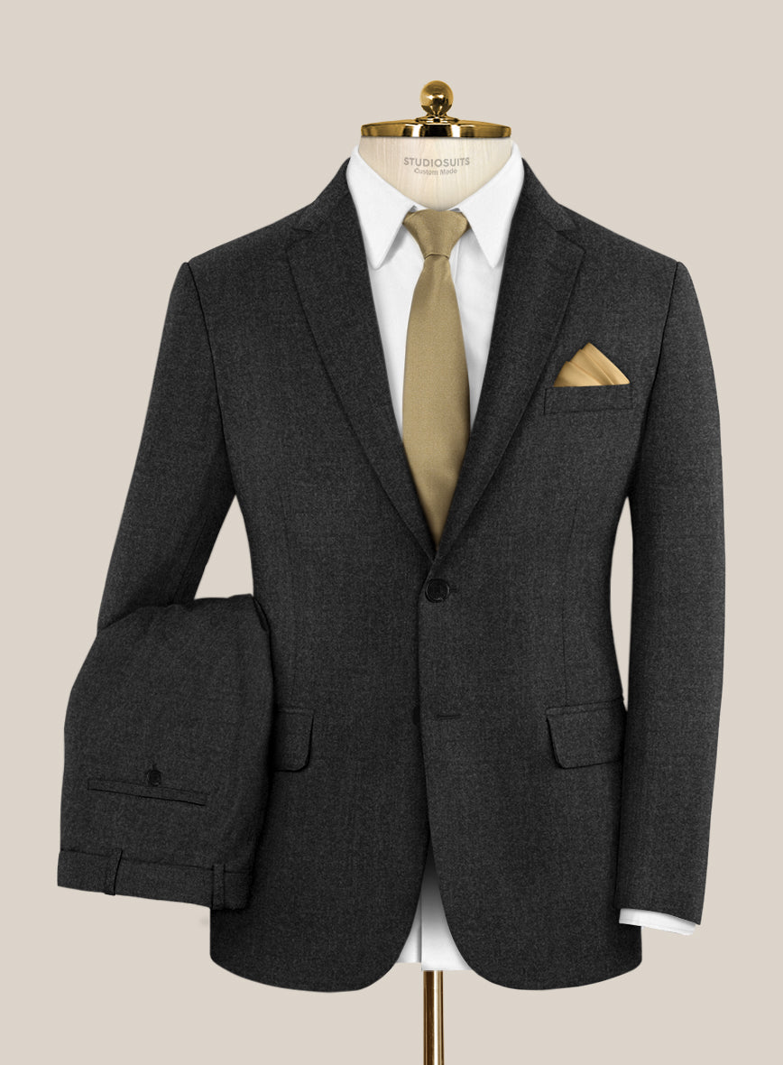 Scabal Sapphire Xelo Gray Wool Suit - StudioSuits