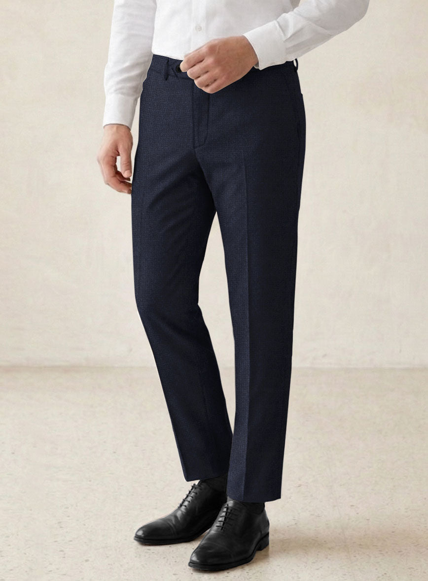 Scabal Sapphire Yaime Blue Wool Suit - StudioSuits