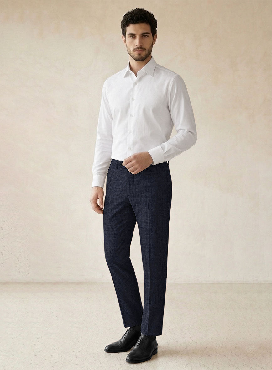 Scabal Sapphire Yaime Blue Wool Suit - StudioSuits